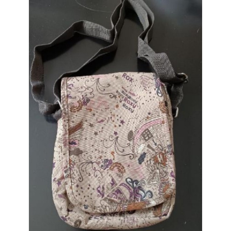 Sacoche bandoulière beige avec motif - ROXY - état neuve 