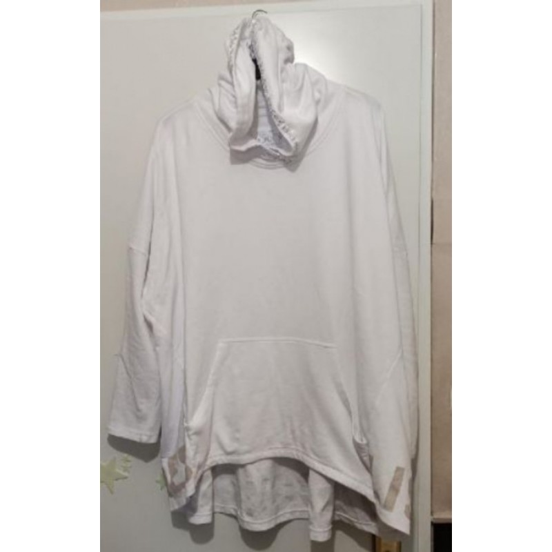 Sweat Shirt blanc long - Lisboa Soccx - NEUF - Taille 3 XL (marquage en bas du dos)