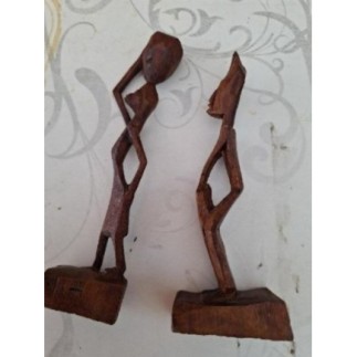 Couple de statuettes africaine