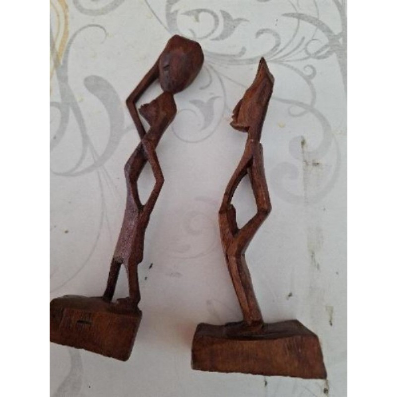 Couple de statuettes africaine