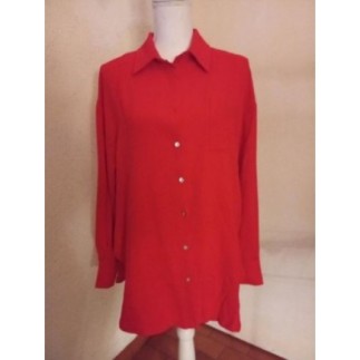 Chemise rouge femme taille L