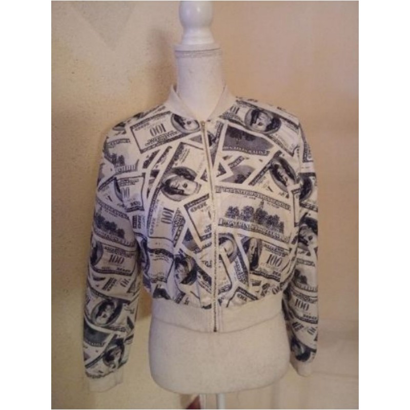 Bombers femme imprimé dollars shein taille 38