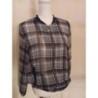 Petite veste été femme a carreaux rose et gris taille U