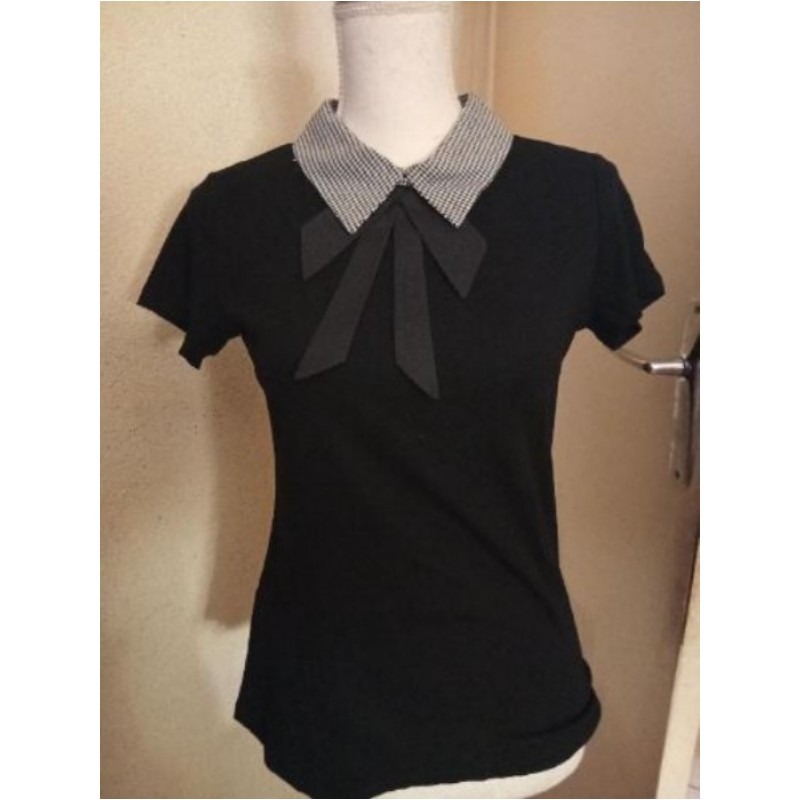 Petit haut écolière noirfashion taille L/xl