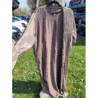 ABAYA DUBAI neuve rose poudre 4 pièces T60 