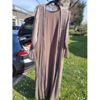 ABAYA DUBAI neuve rose poudre 4 pièces T60 