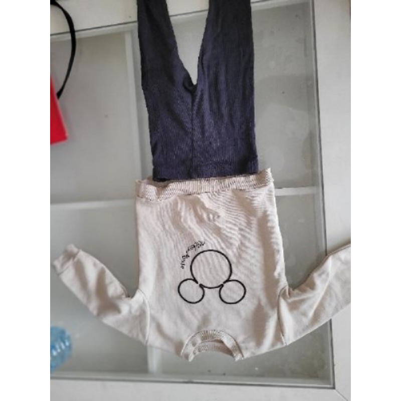 Ensemble Mickey garçon 18-24 mois beige et gris 2 pièces neuf