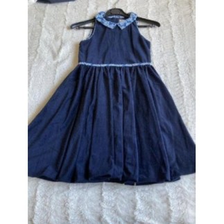 Robe velours bleue 