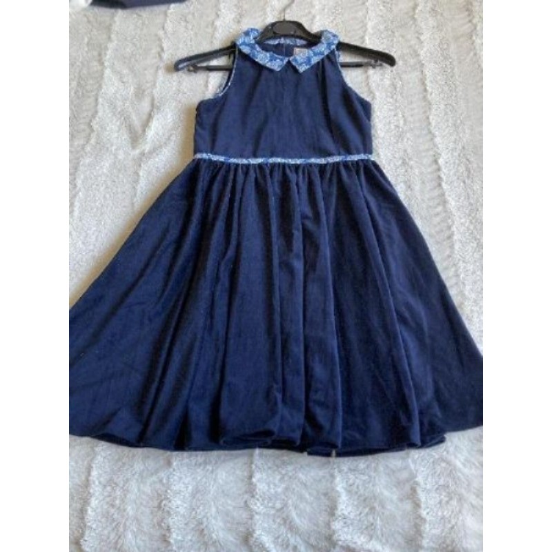 Robe velours bleue 