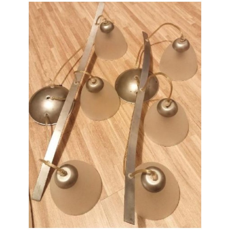 LUMINAIRE TROIS LAMPES (X )DEUX BON ETAT