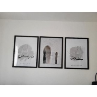 Lot de 3 toiles en 60 x 80cm 