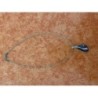 collier fantaisie pendentif pierre noire