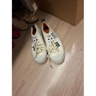 Basket blanche palladium 39