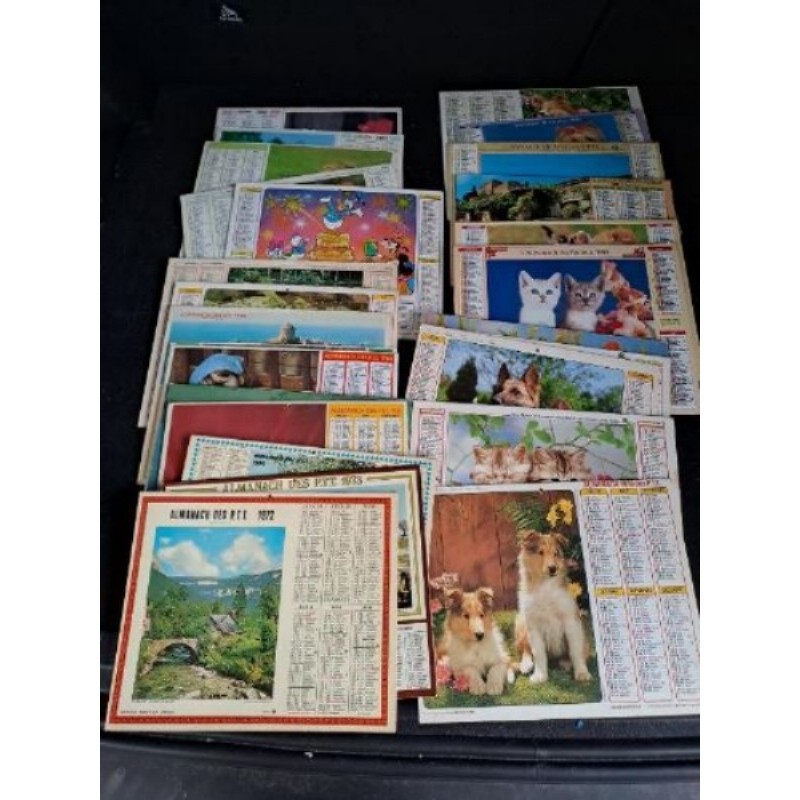 Calendrier Facteur La Poste Vintage Autre (Entre 1997 et 1972)