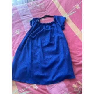 Robe courte bleue TU