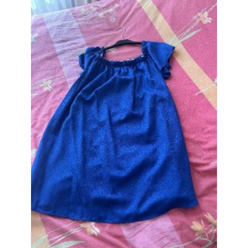 Robe courte bleue TU