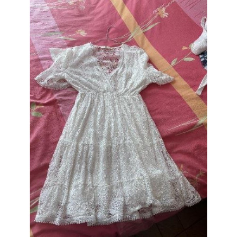 Robe dentelle blanche TU
