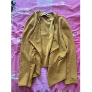 Veste jaune moutarde cassis...