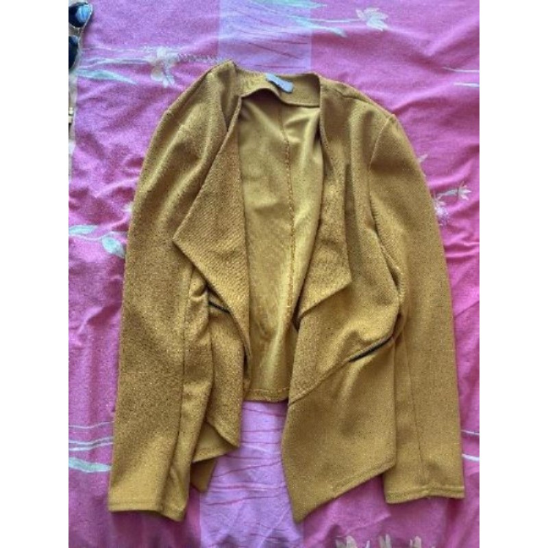 Veste jaune moutarde cassis taille44