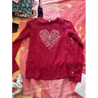 Haut manche longue fushia...