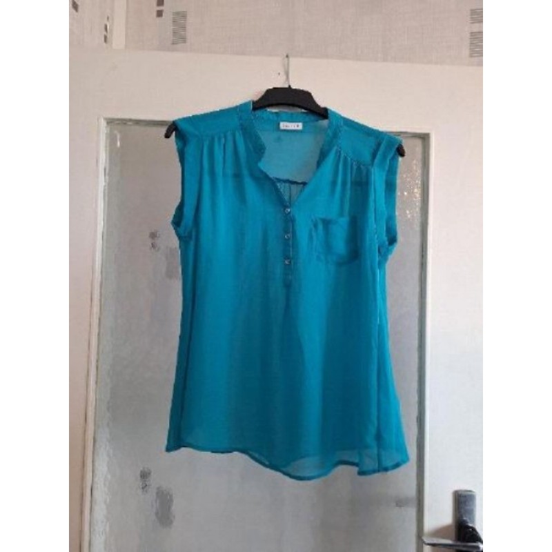 Tunique voile turquoise taille 44