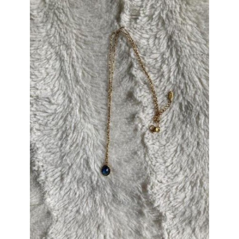 Collier pendentif bleu