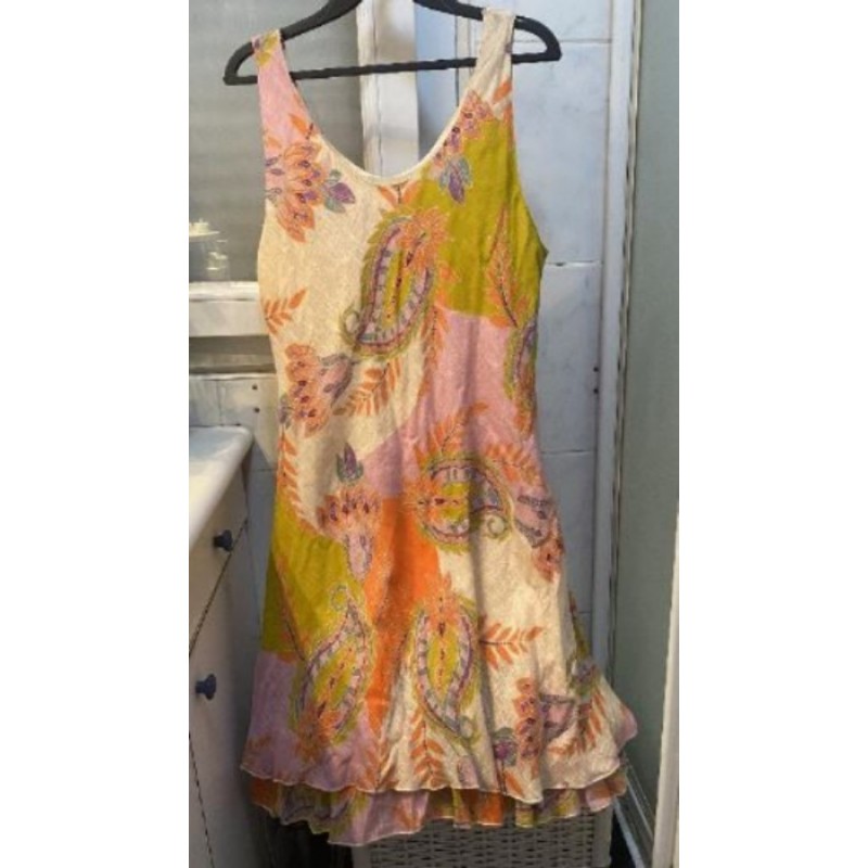 robe fleurie orange Simply Market taille L