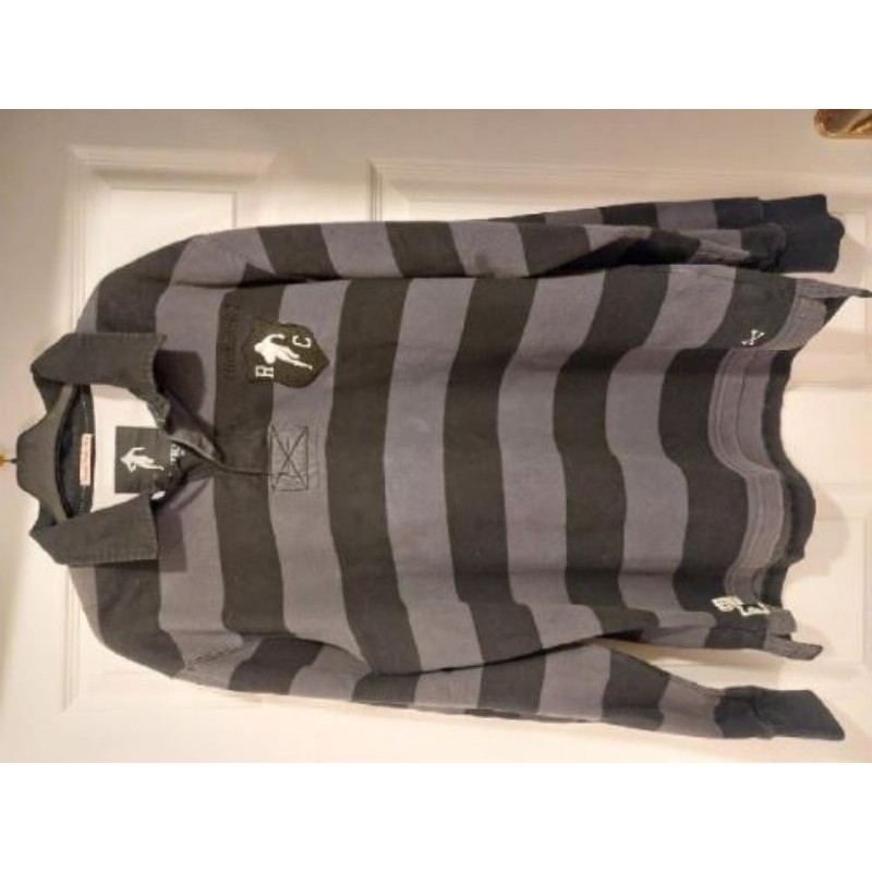 Polo Ruckfield Chabal Noir Rayé T XL