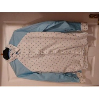 Chemise Bleu Pois T  L