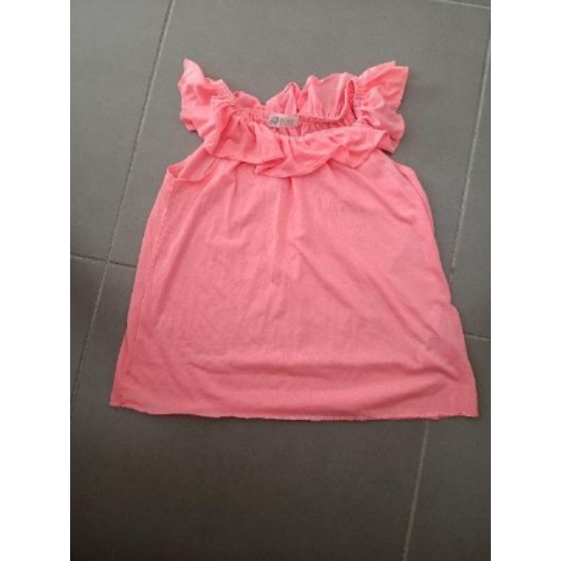 Tee shirt rose fluo H&M taille 6/8 ans 