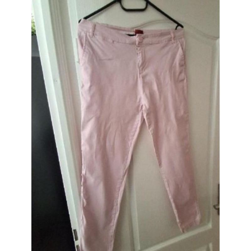 PANTALON COTON ROSE TISSAIA T.40