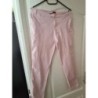 PANTALON COTON ROSE TISSAIA T.40
