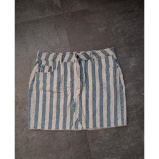 Jupe denim rayures Etam T 44 