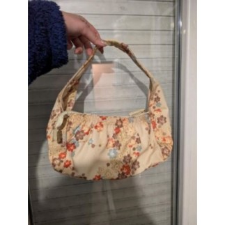 Sac à main fleurs jaune 
