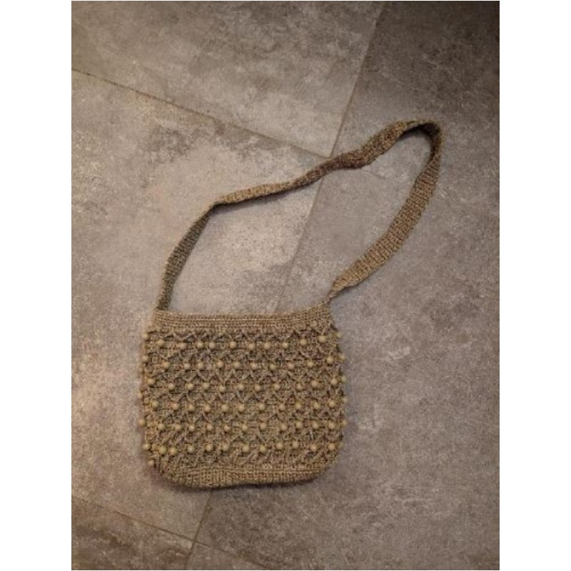 Sac crochet perles fait main 