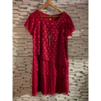 Robe rouge collier Armand...