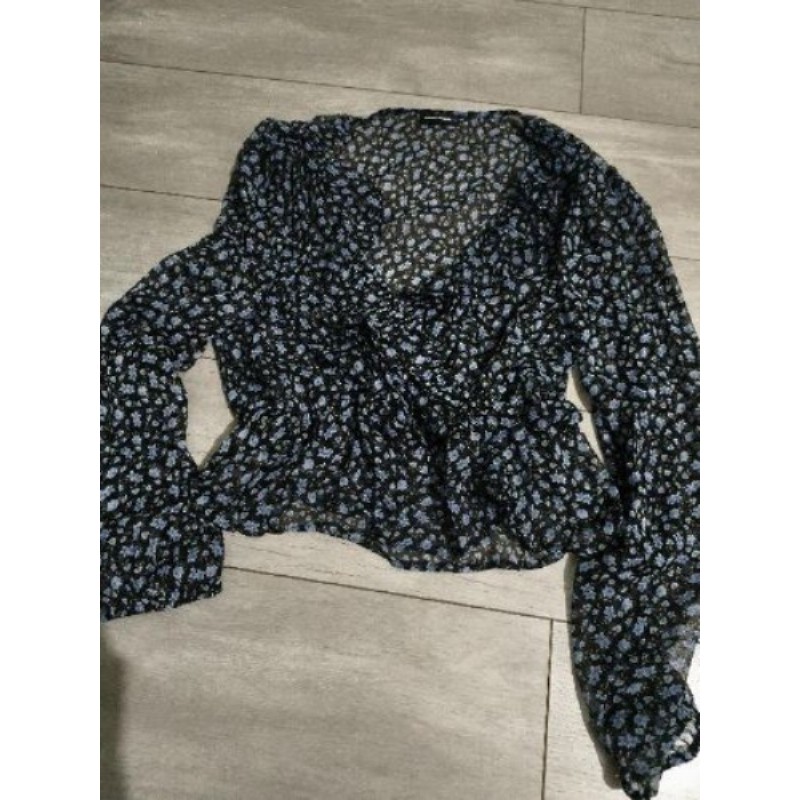 TALLY WEIJL cache coeur bleu fleurs xl 