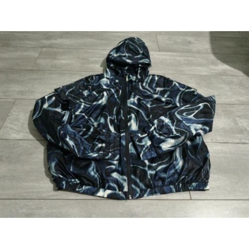 ETAM Coupe vent bleu capuche taille L