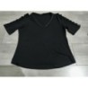 BREAL TS noir manches ajourées taille M