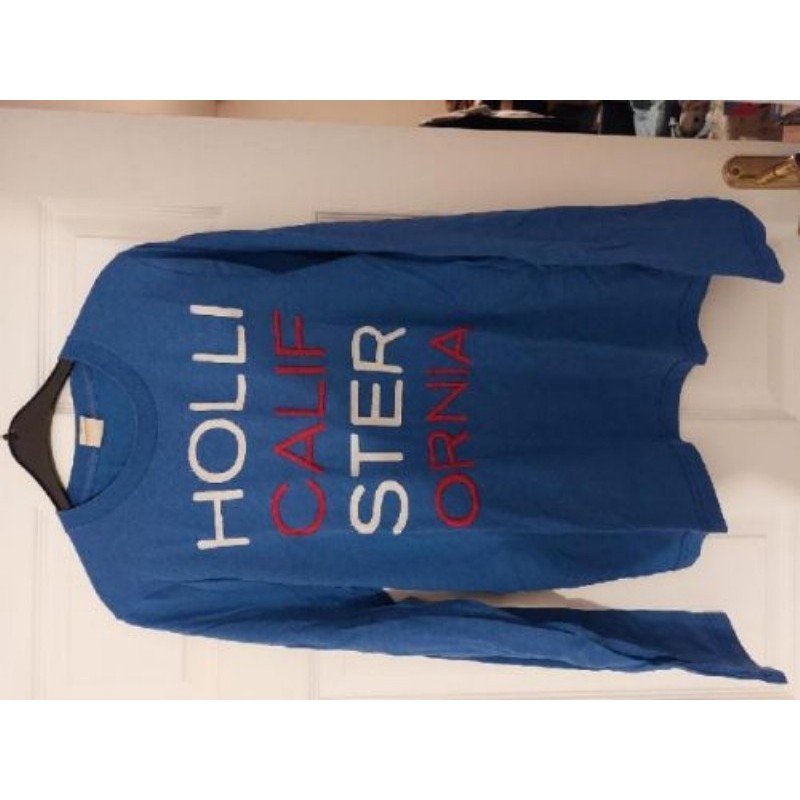 Tee Shirt Homme Hollister Bleu T S 