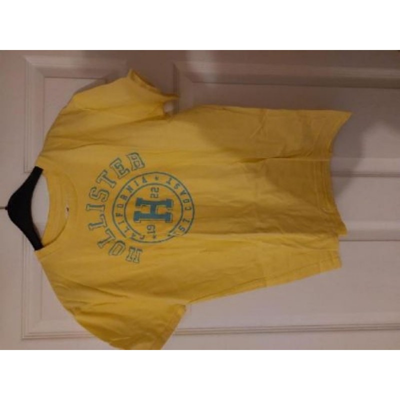 Tee Shirt Femme Hollister Jaune T S 