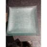 lot assiettes carrées en verre translucide 12 grandes et 6 petites MC
