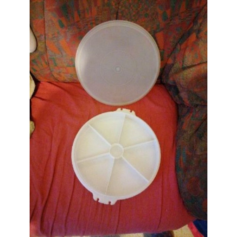 Grand plat compartiments Tupperware 