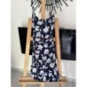 Robe bleu à fleurs taille 36