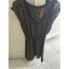 Robe marron avec motif taille 36