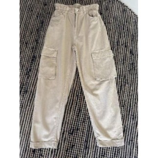 Pantalon beige, Bershka, T....