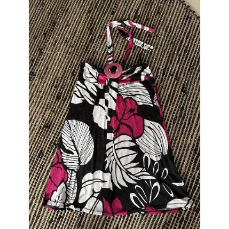 Robe de nu, rose noire et blanche, Morgan, TS