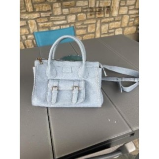 Sac à main bleu ciel camaïeu