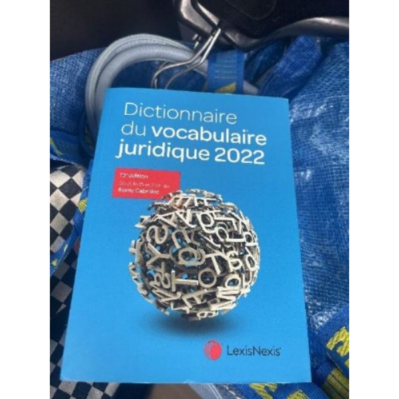 Dictionnaire du vocabulaire juridique, 2022