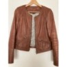 blouson cuir Carol marron T 36